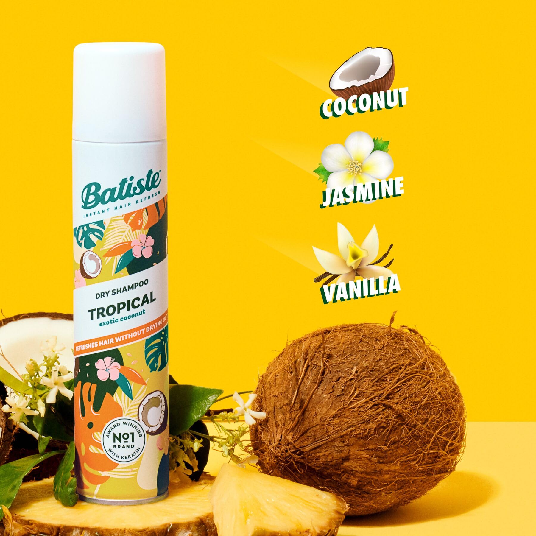 Side profile of Batiste 3.81 Ounce shampoo pack
