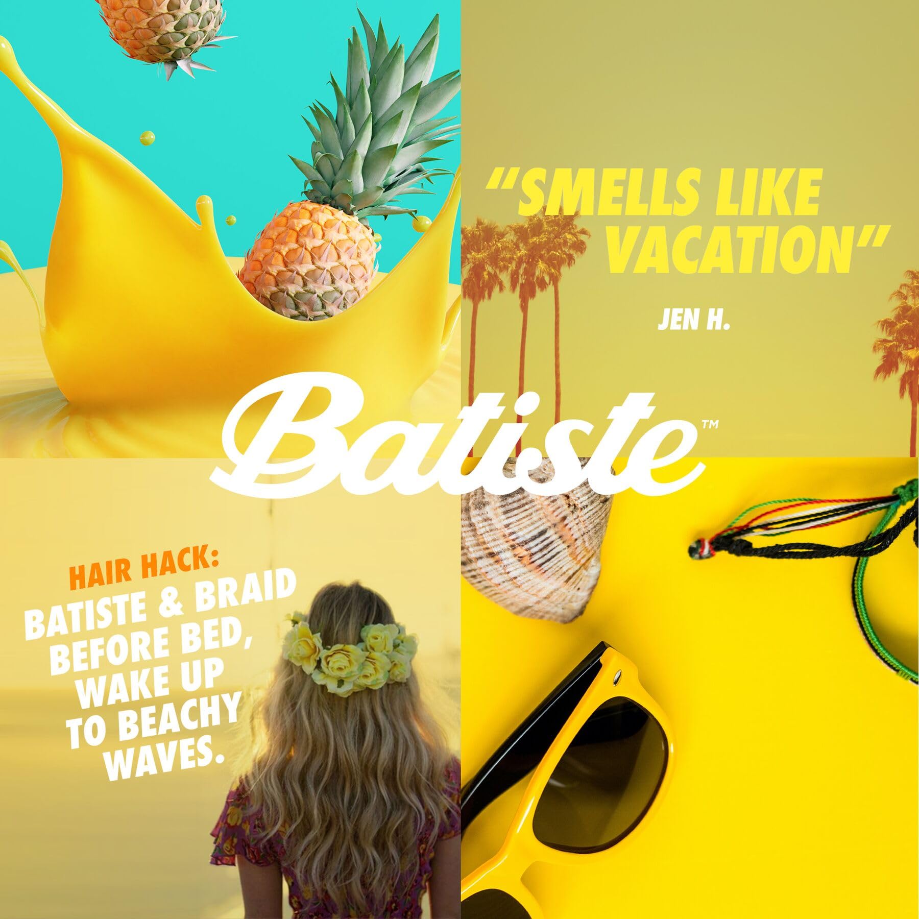 Batiste tropical hair refresh spray for oily hair