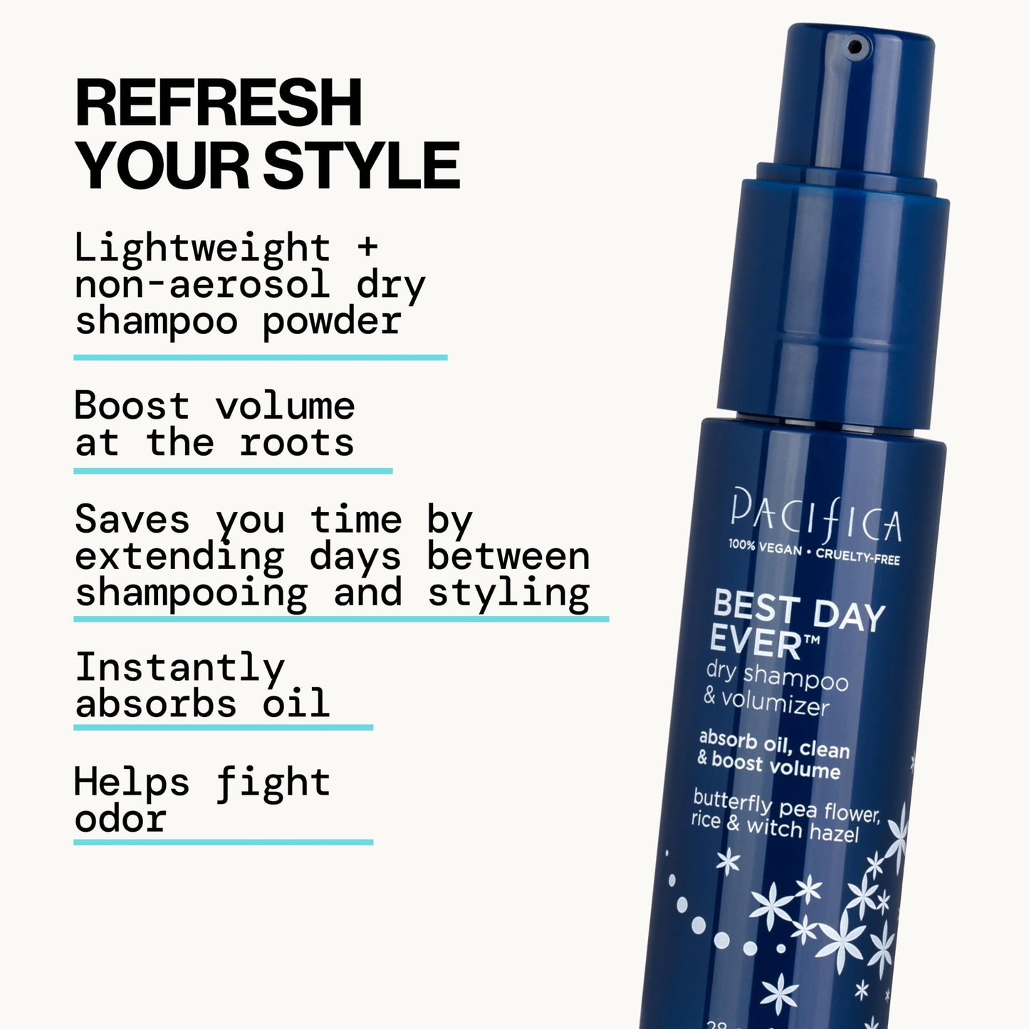 Pacifica hair care product label details