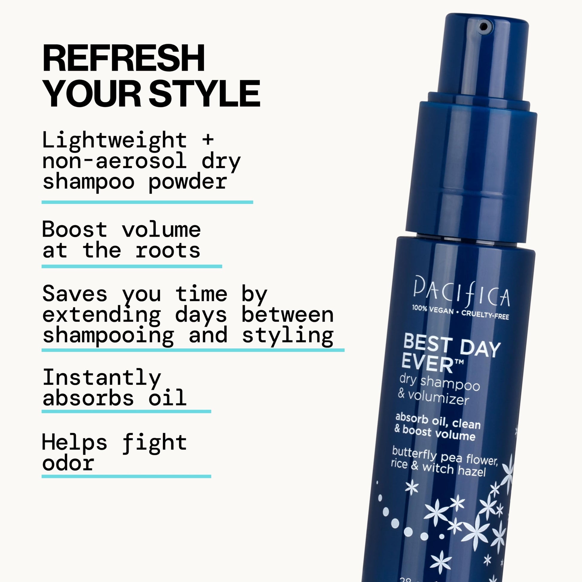 Pacifica hair care product label details