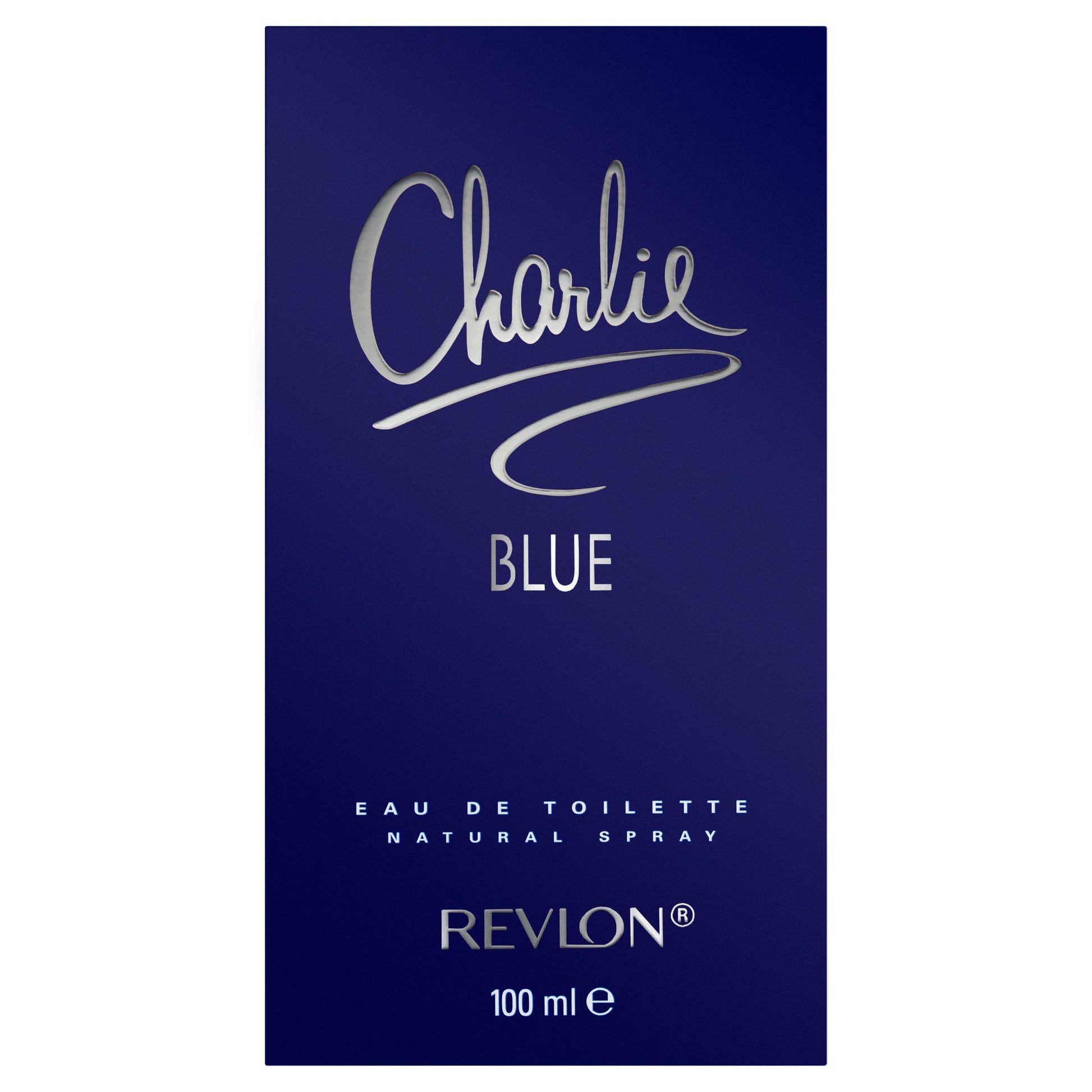 Authentic Revlon Charlie Blue fragrance packaging 100ml
