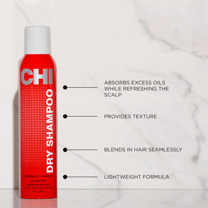 CHI Dry Shampoo professional hair styling product branding