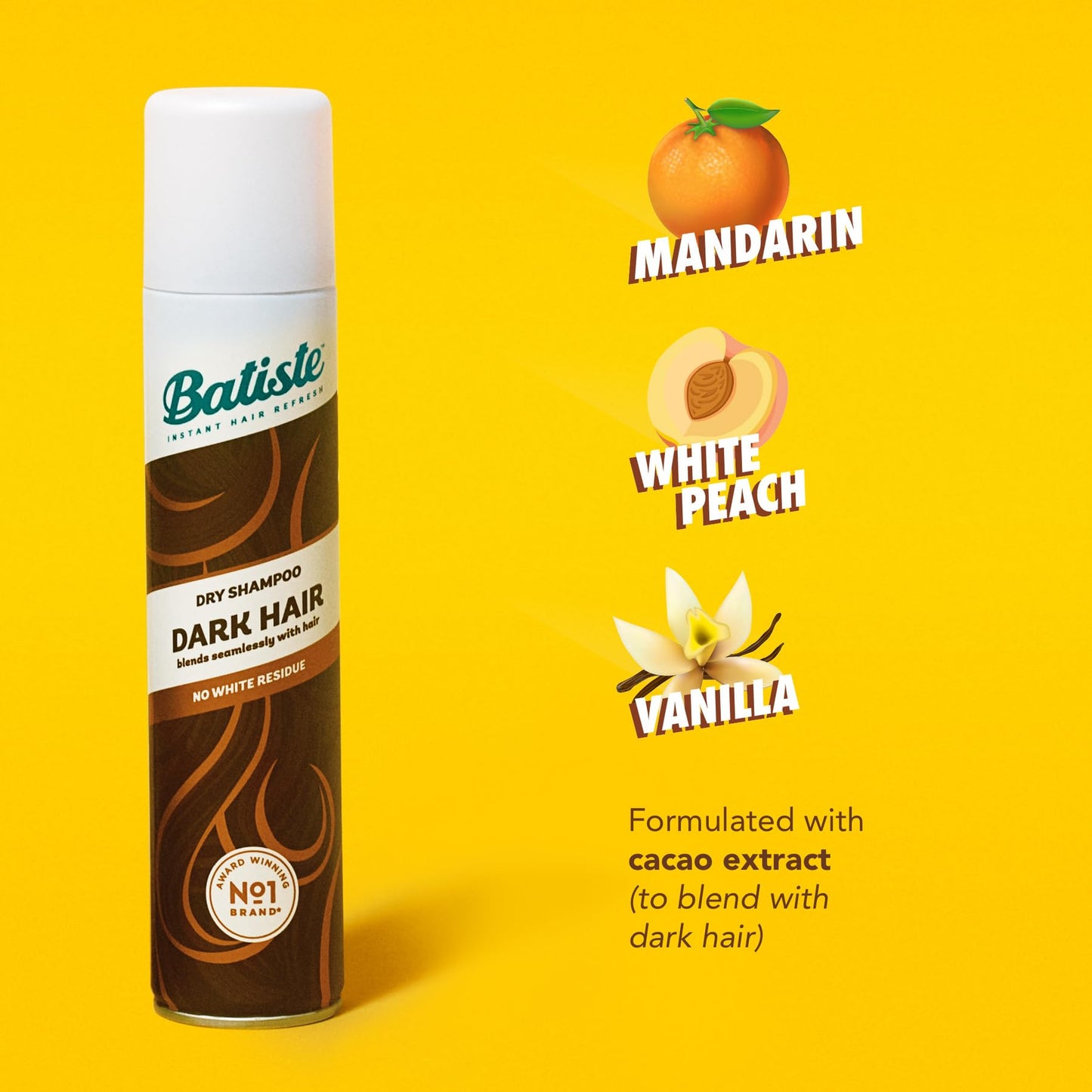 Batiste hair refreshing spray for dark hair types
