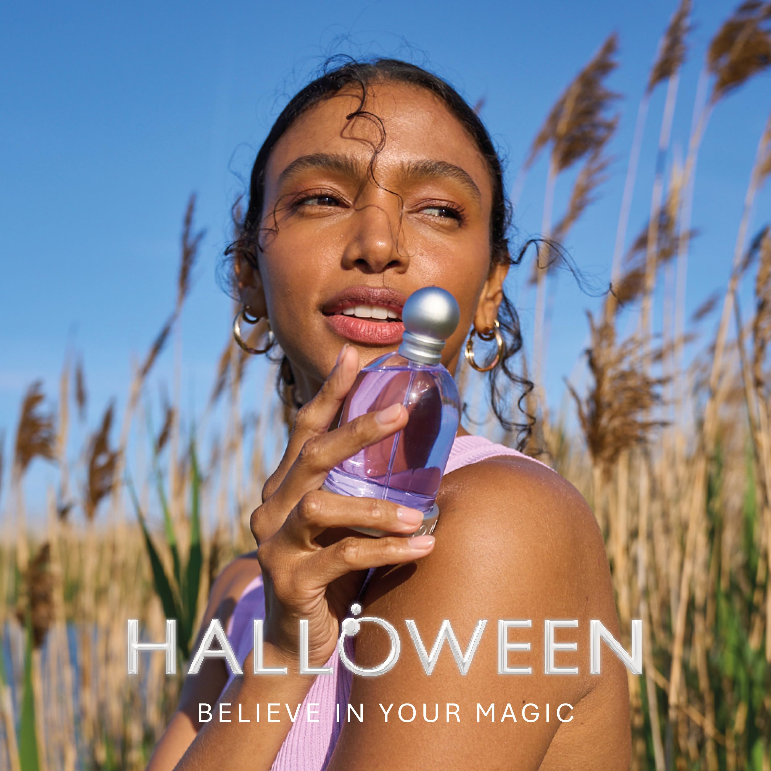 Halloween perfume signature purple bell-shaped bottle