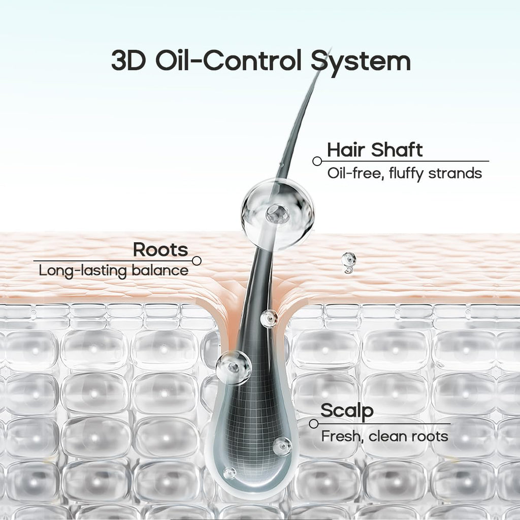 Transparent gel texture of Halovida dry shampoo product