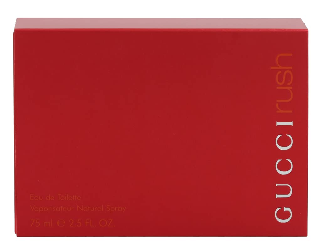 Gucci Rush Eau De Toilette spray packaging luxury fragrance