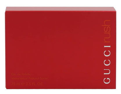 Gucci Rush Eau De Toilette spray packaging luxury fragrance