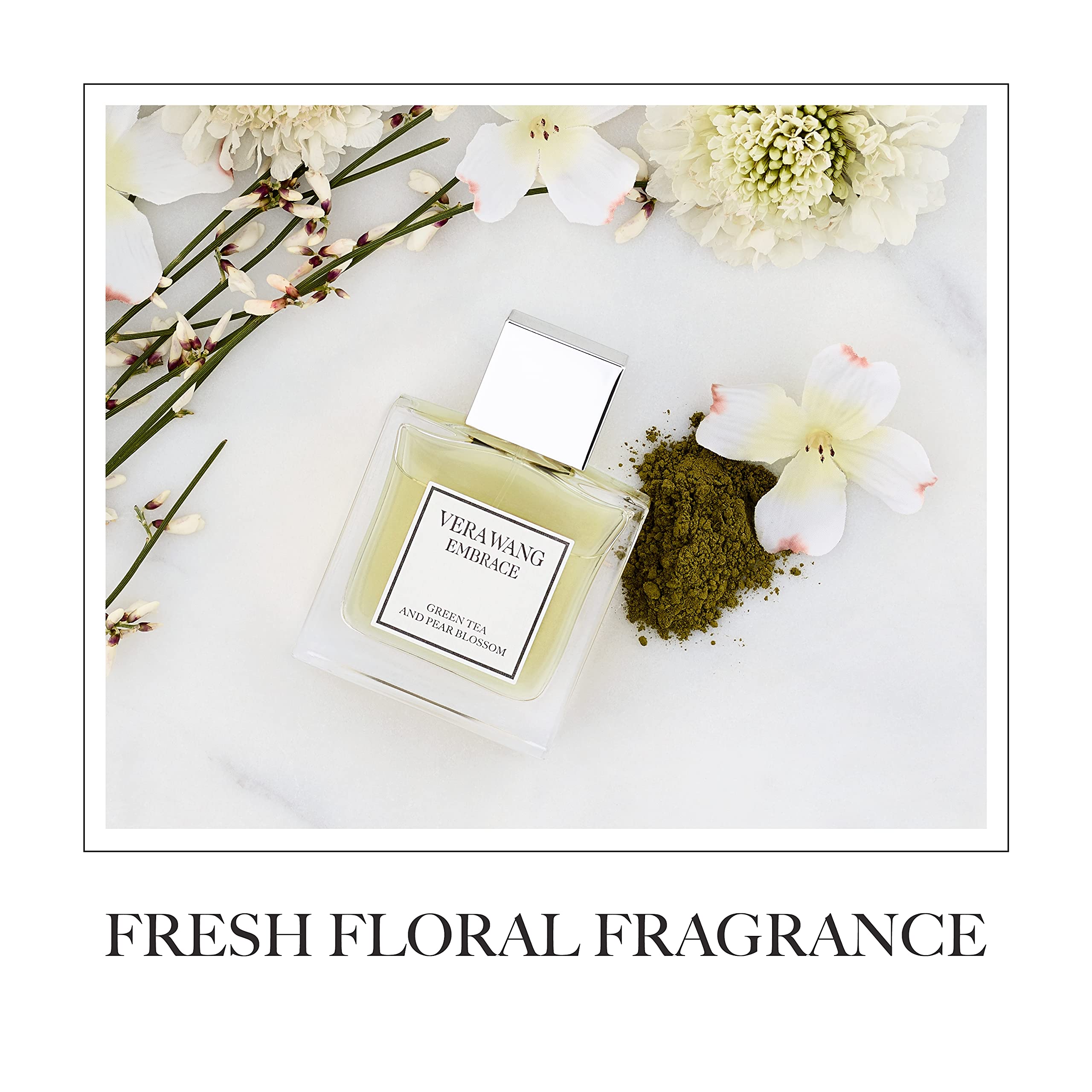 Vera Wang Embrace Green Tea and Pear Blossom fragrance bottle packaging