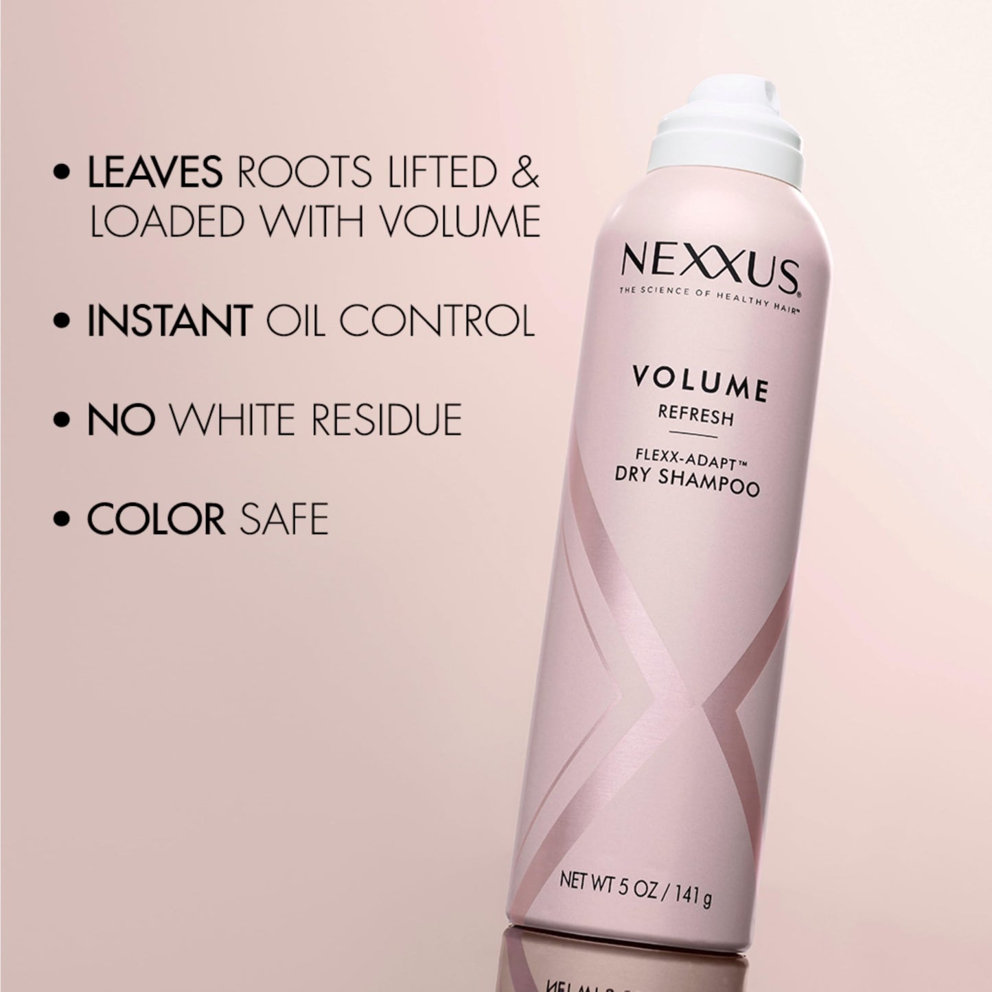 Translucent zero residue dry shampoo by Nexxus showing back directions