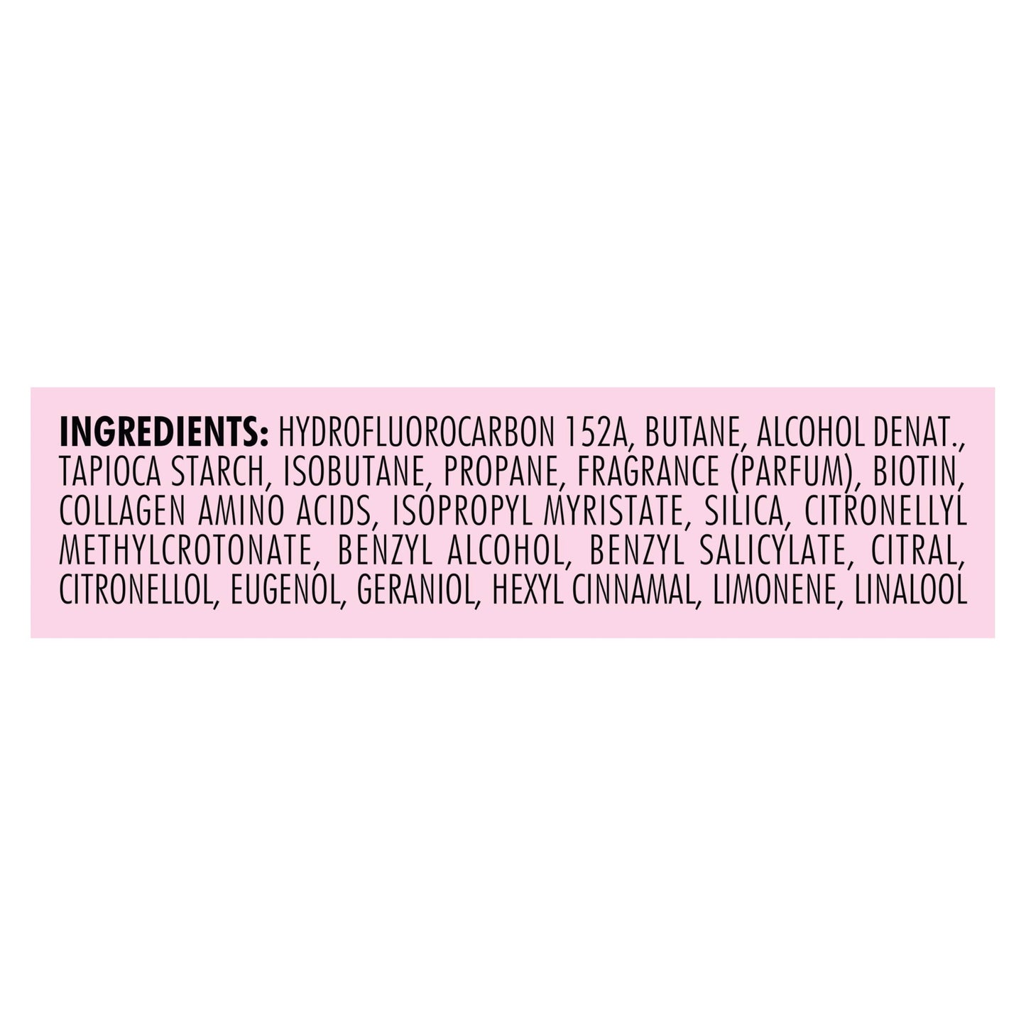 Nexxus USA imported professional salon care dry shampoo spray container