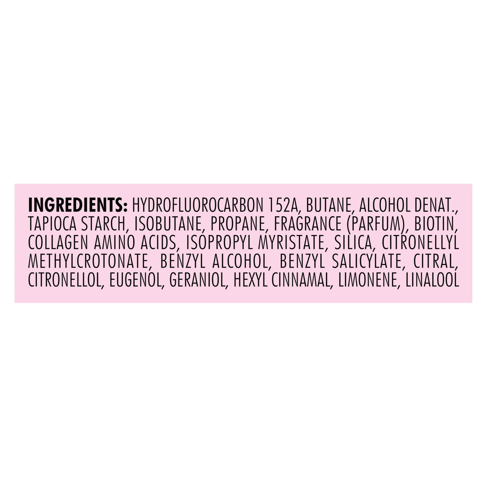 Nexxus USA imported professional salon care dry shampoo spray container