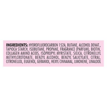 Nexxus USA imported professional salon care dry shampoo spray container