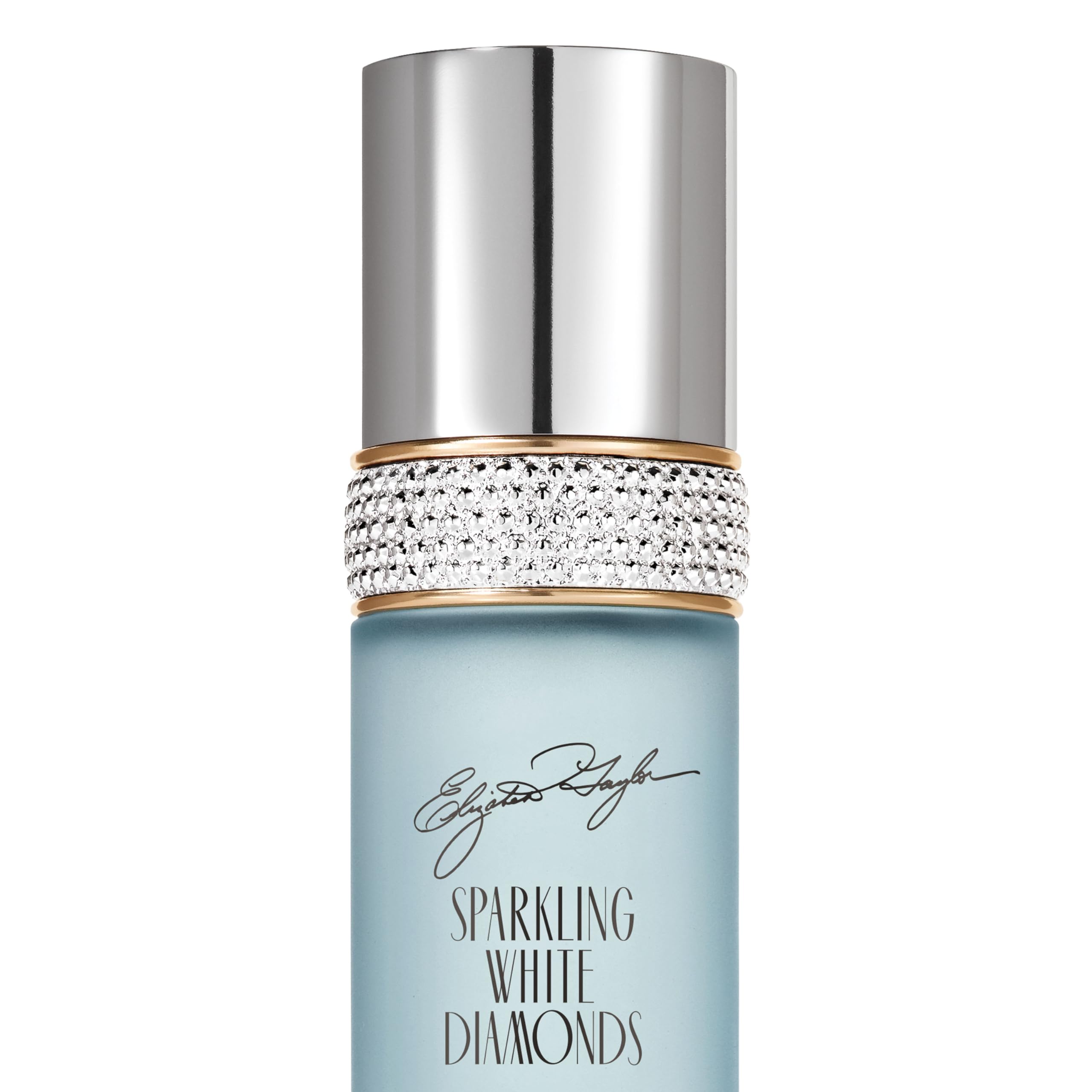 Elegant Sparkling White Diamonds perfume spray packaging