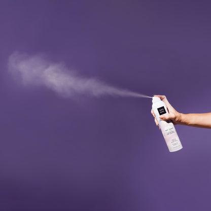 Authentic imported USA beauty product packaging for SGX NYC Dry Touch volume booster hair spray