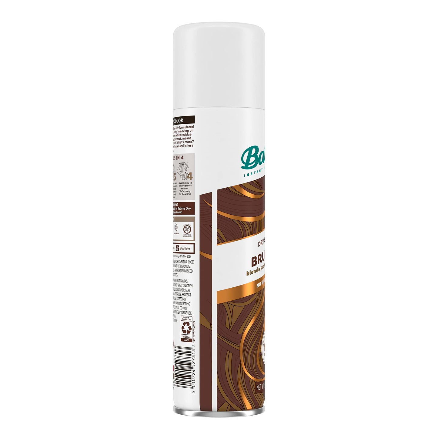 Waterless shampoo spray for brunette hair roots