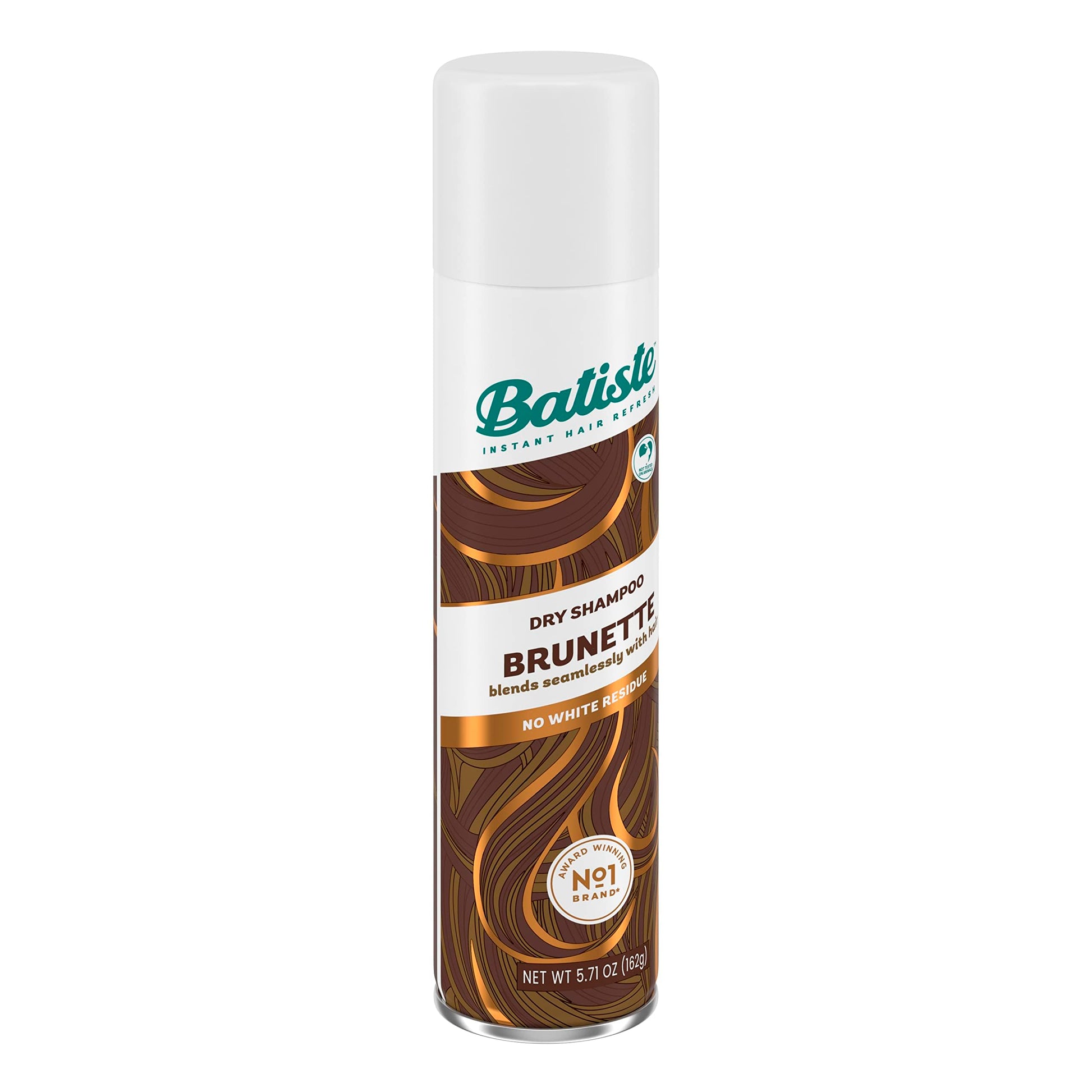 Applying Batiste tinted dry shampoo to dark hair