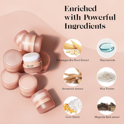 Close up of Kitsch rice protein hair powder texture