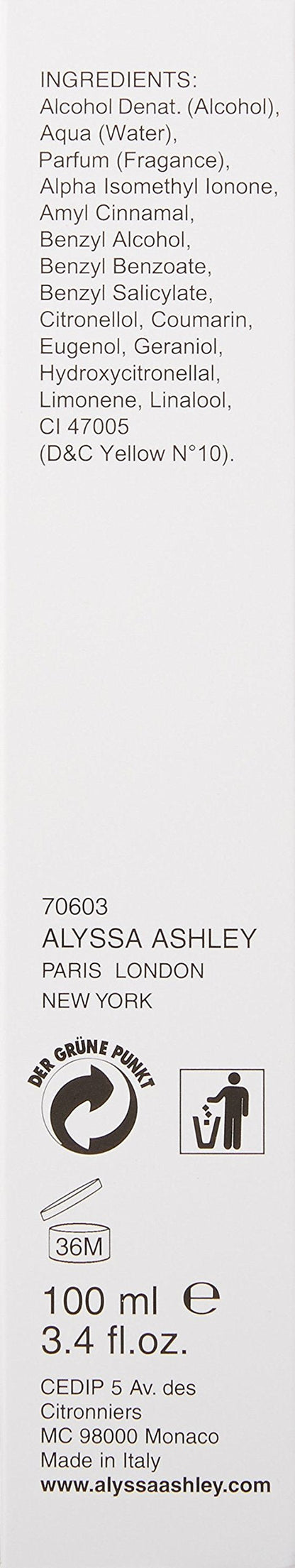 Unisex Alyssa Ashley Musk perfume packaging