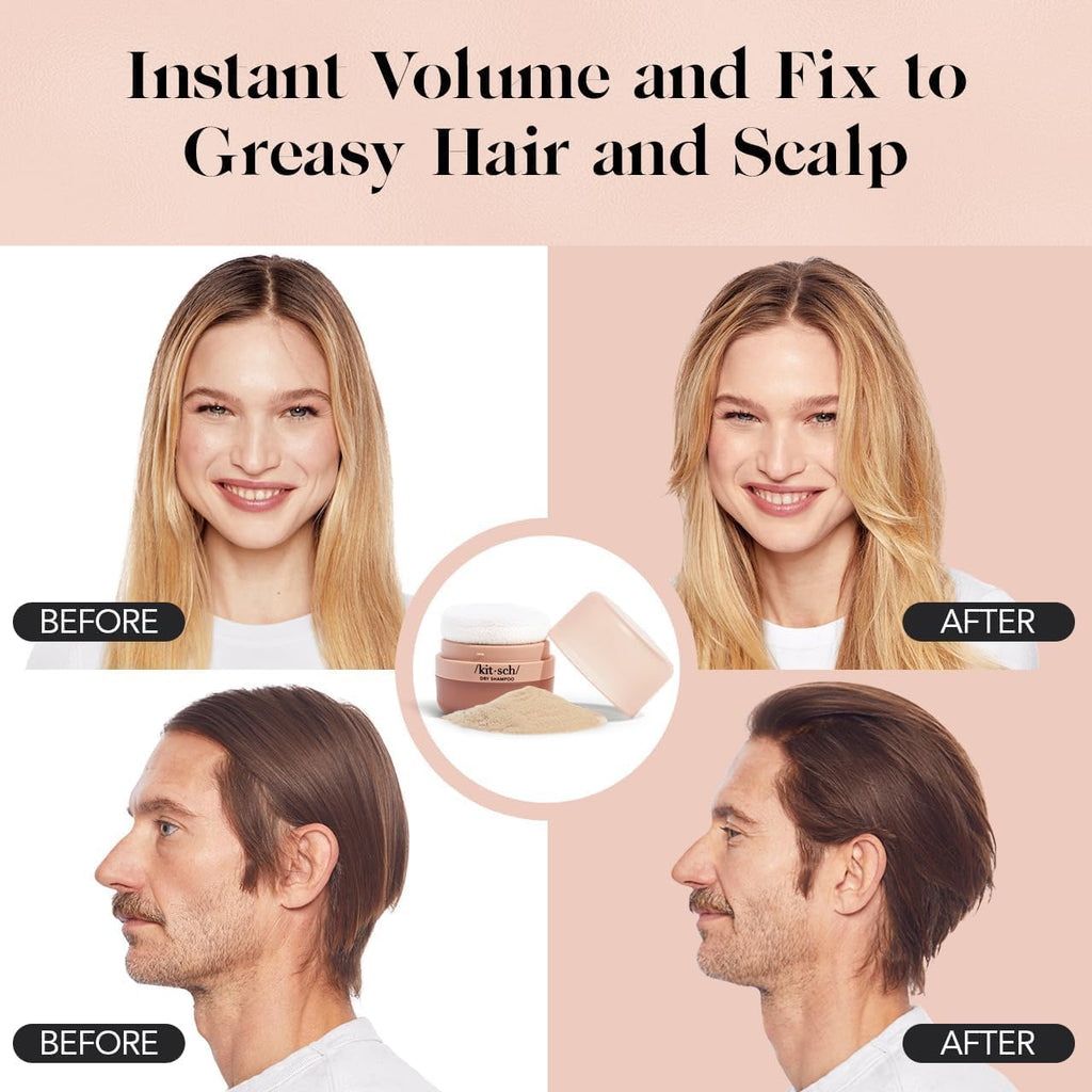 Kitsch non-aerosol dry shampoo powder ingredients label