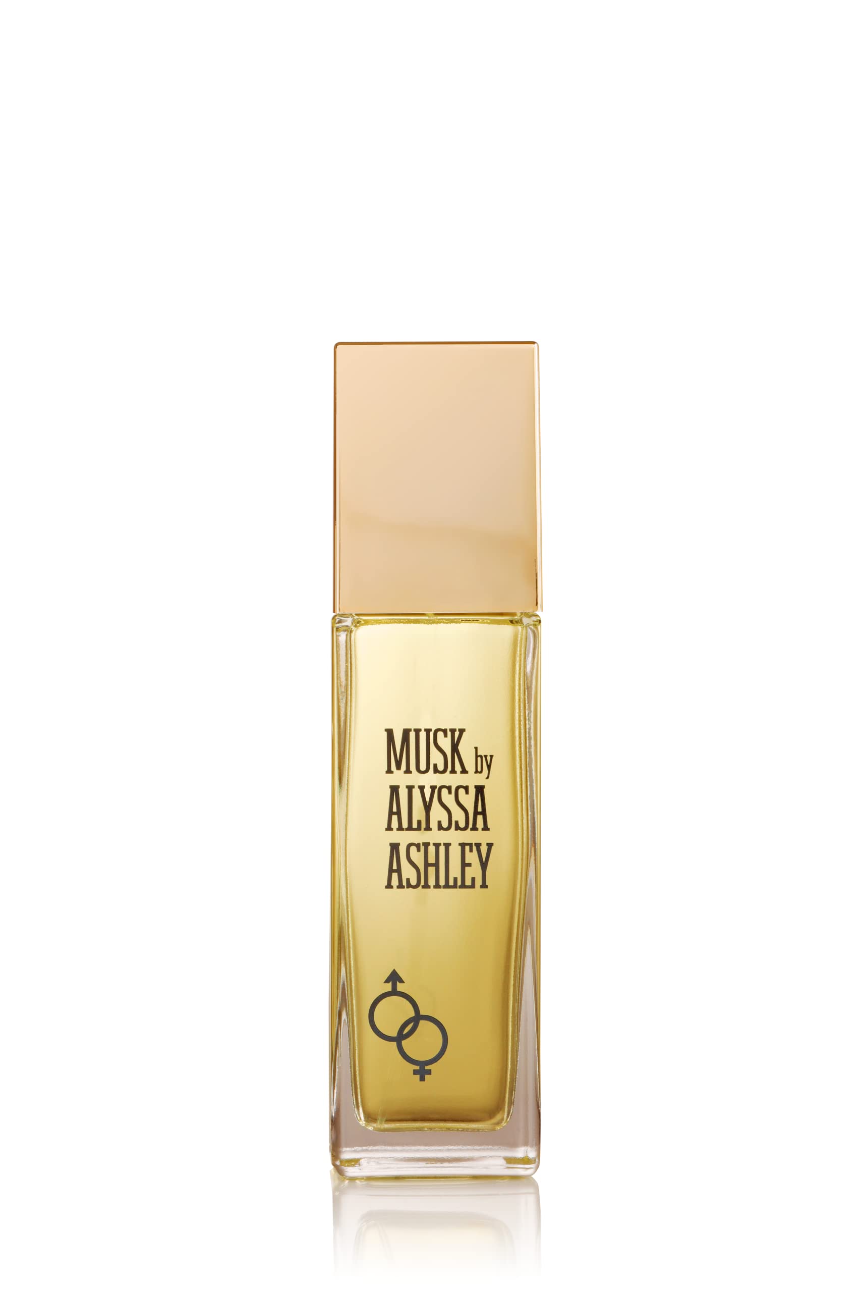 Alyssa Ashley Musk fragrance bottle branding details