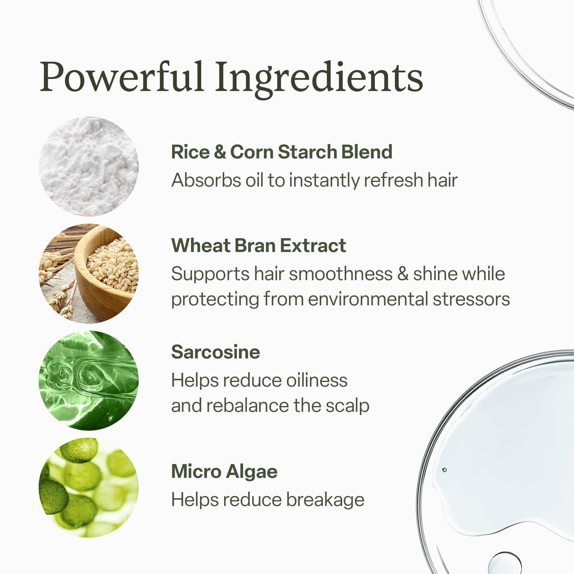 Divi dry shampoo bottle held for application demonstration