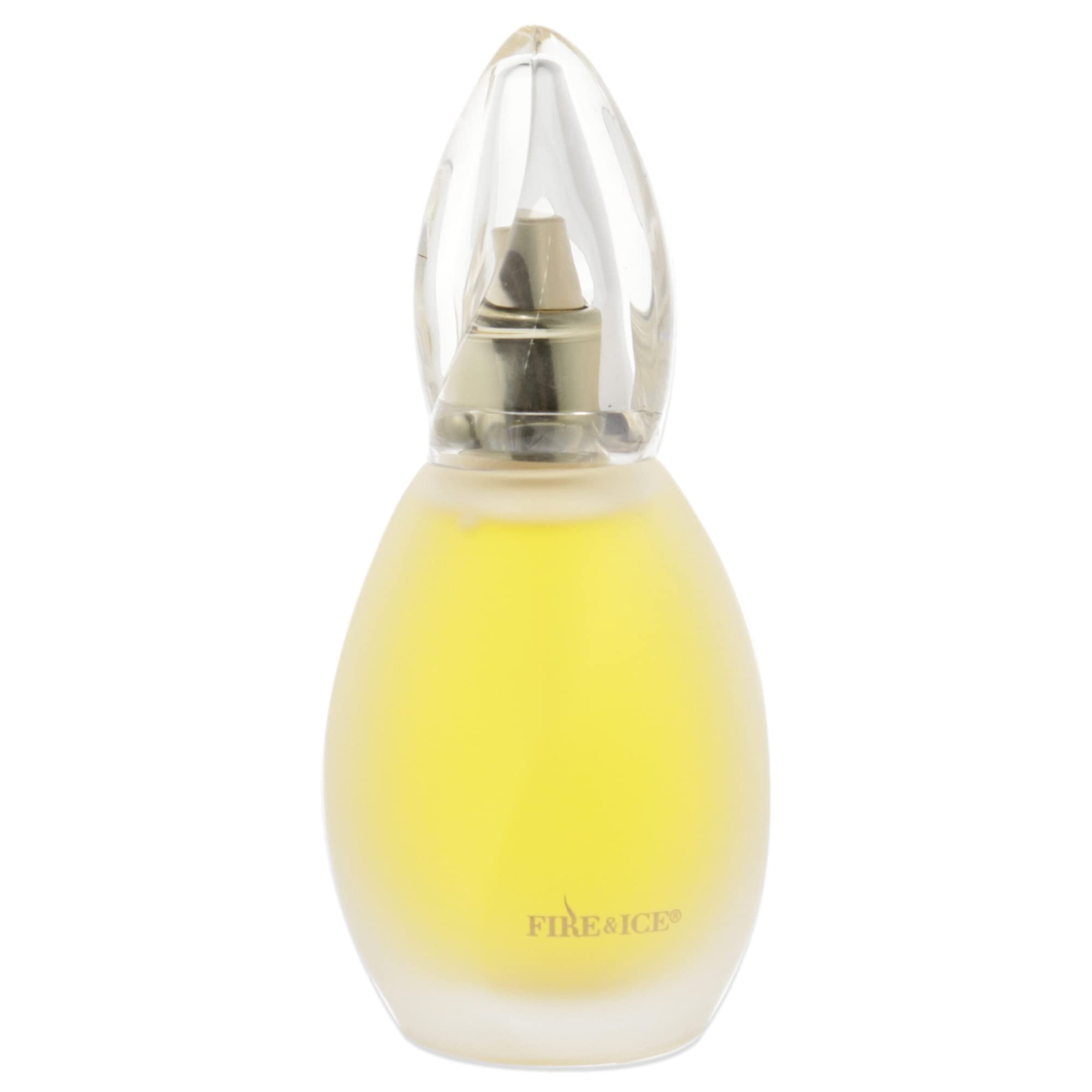 Revlon Fire and Ice perfume bottle with sculptural cap