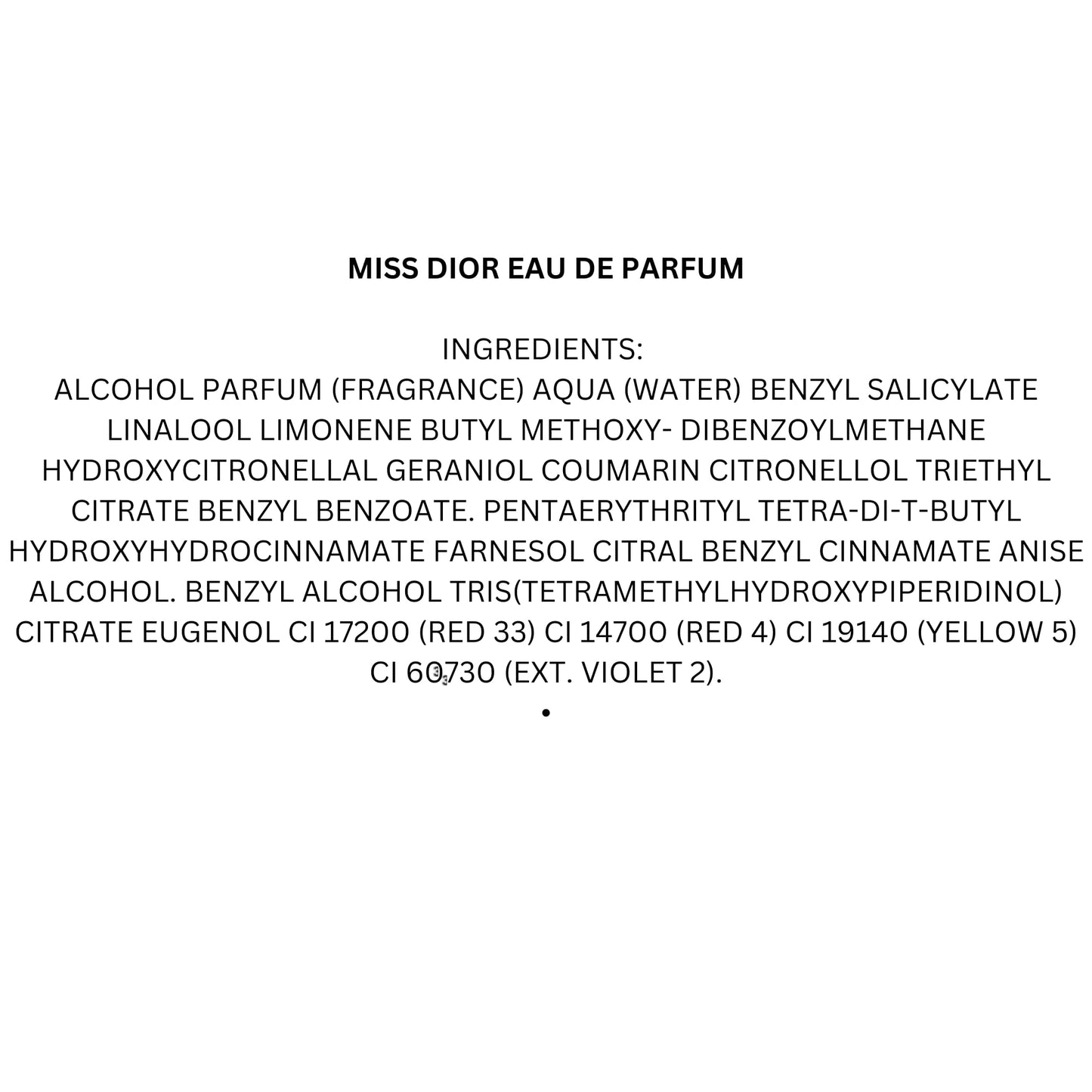 Small Miss Dior Blooming Bouquet bottle on white background