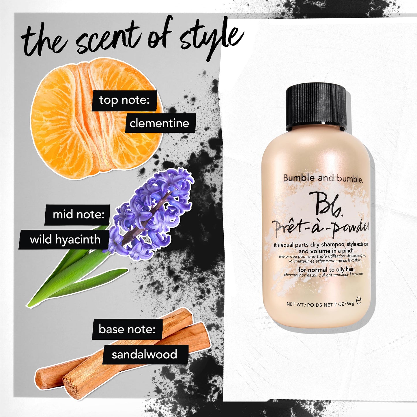 Side view of Bumble and Bumble non-aerosol dry shampoo