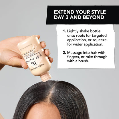 Lifestyle shot of Bumble and Bumble hair powder for volume