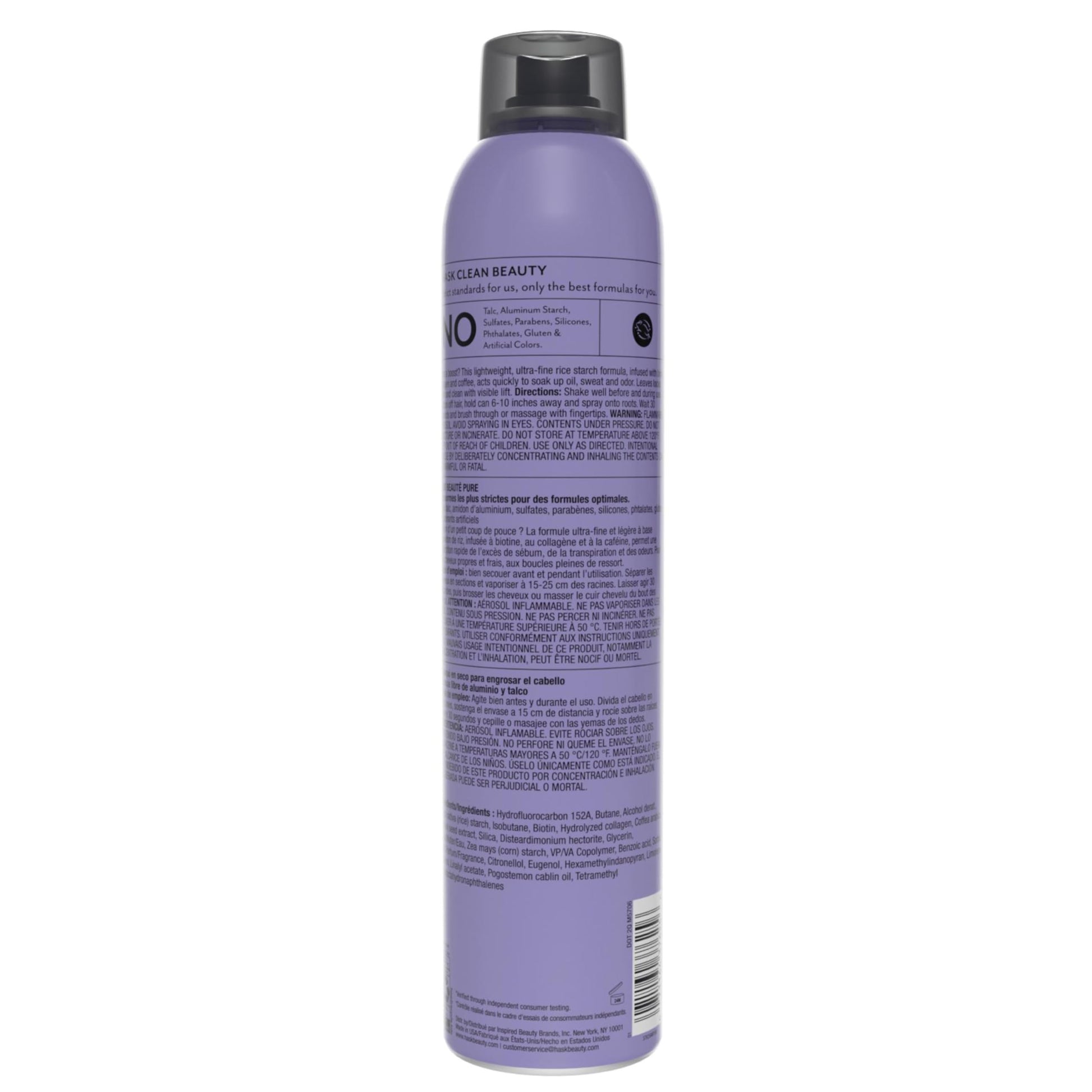 Hask Biotin Boost Dry Shampoo 8.1 ounce size comparison
