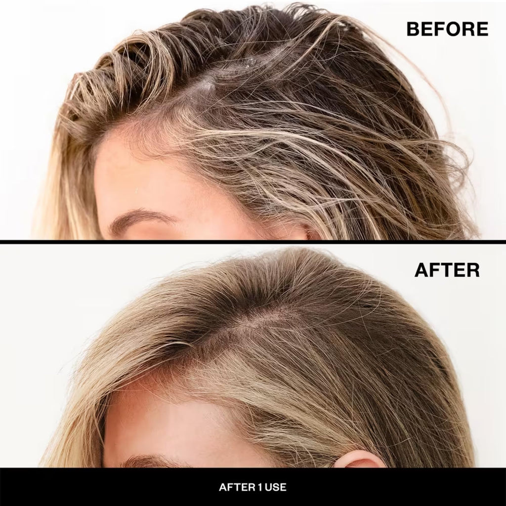 IGK charcoal detox dry shampoo for oily hair product demonstration