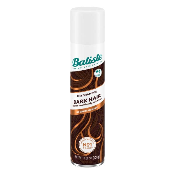 Batiste hint of color divine dark waterless shampoo bottle closeup