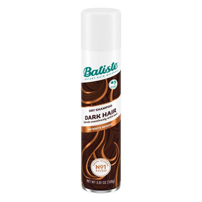 Batiste hint of color divine dark waterless shampoo bottle closeup