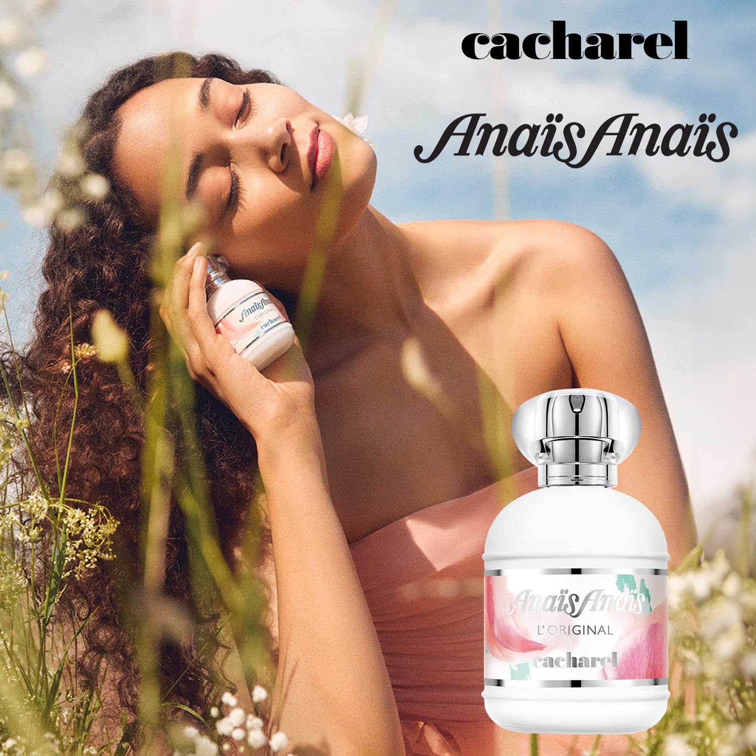Cacharel Anais Anais bottle detail close up