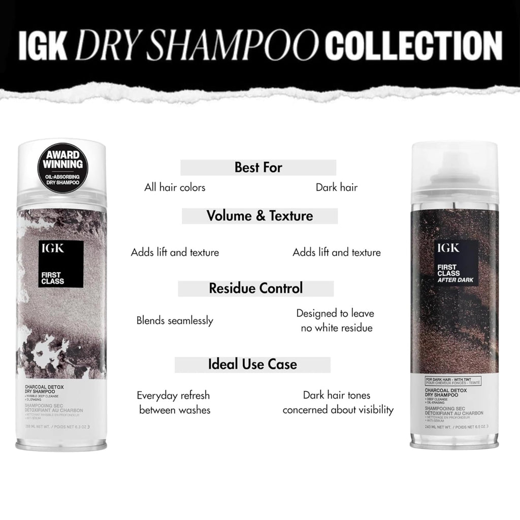 IGK charcoal detox clarifying hair product for texturizing roots