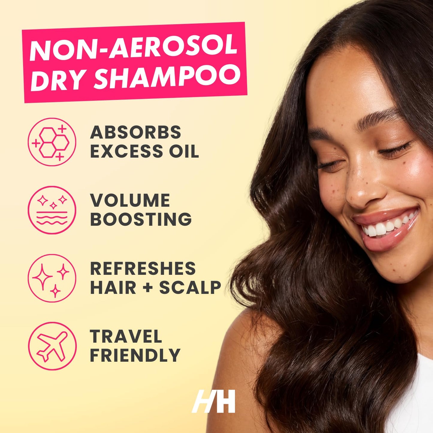 Handmade Heroes natural dry shampoo powder texture close up
