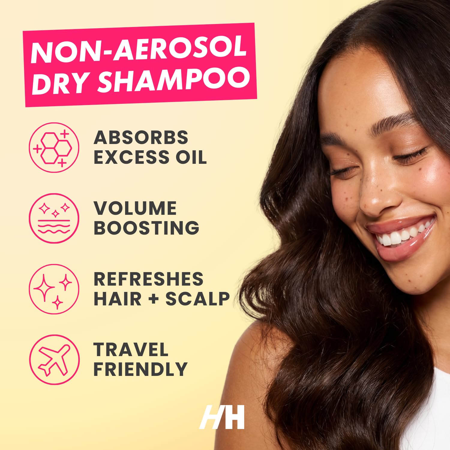 Handmade Heroes natural dry shampoo powder texture close up