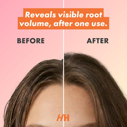 Handmade Heroes dry shampoo for brunette hair packaging details