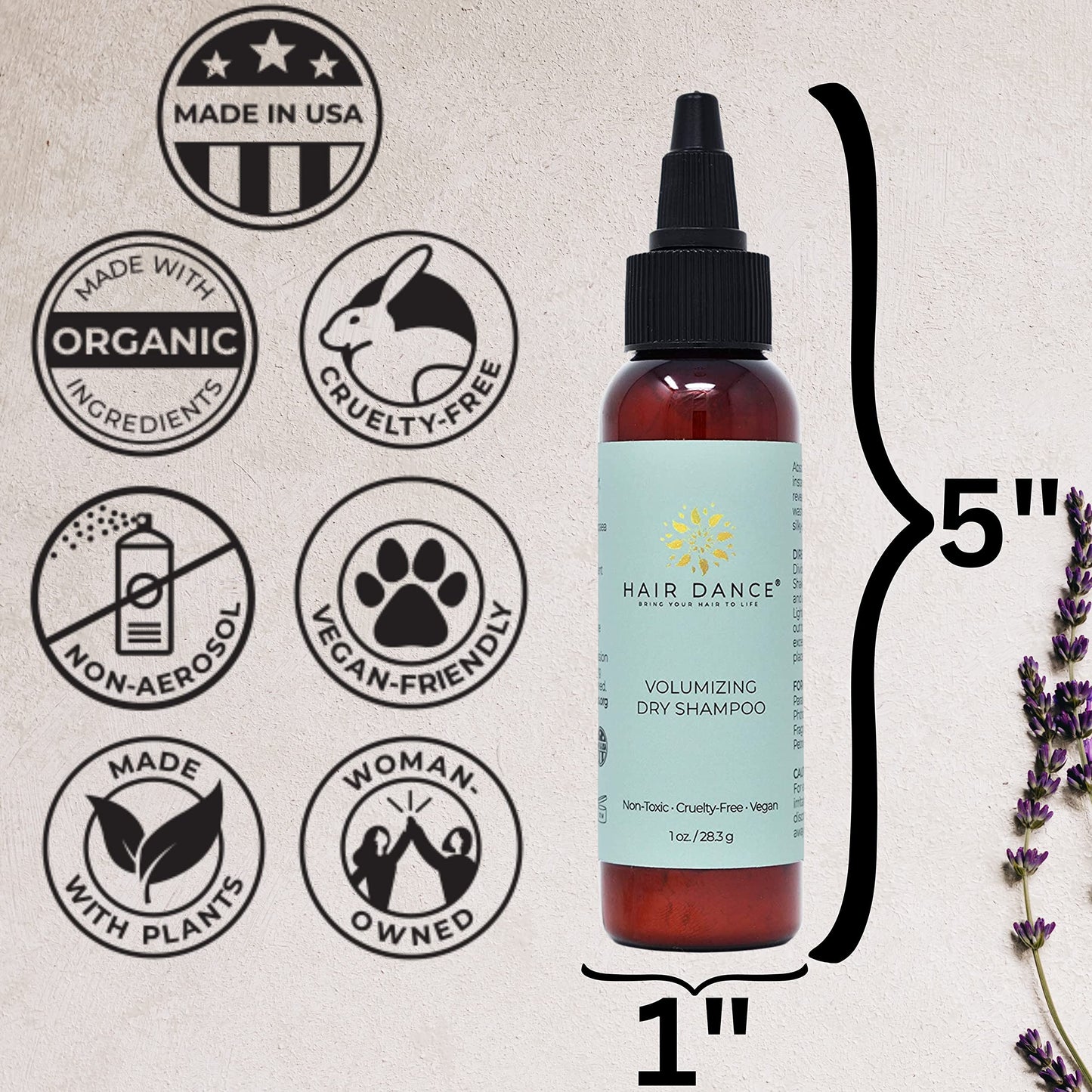 Hair Dance vegan cruelty free dry shampoo powder