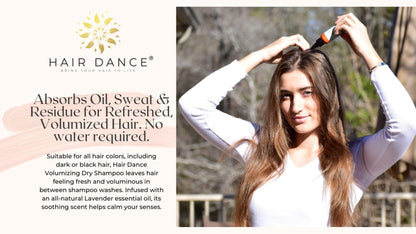 Hair Dance 1 Ounce travel size dry shampoo powder