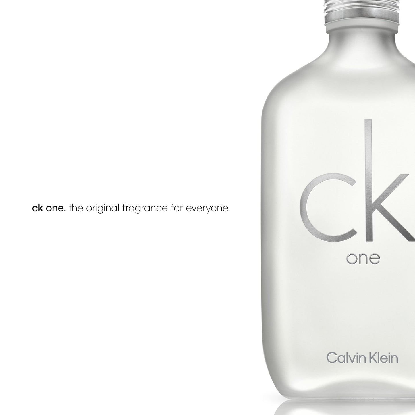 Authentic Calvin Klein CK One perfume packaging and bottle