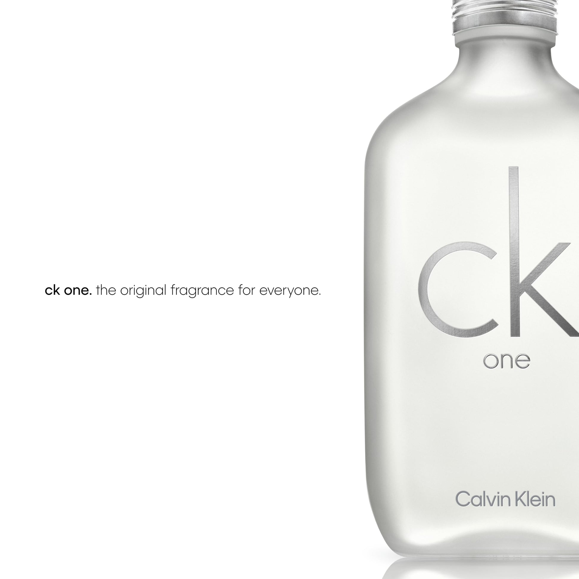 Authentic Calvin Klein CK One perfume packaging and bottle