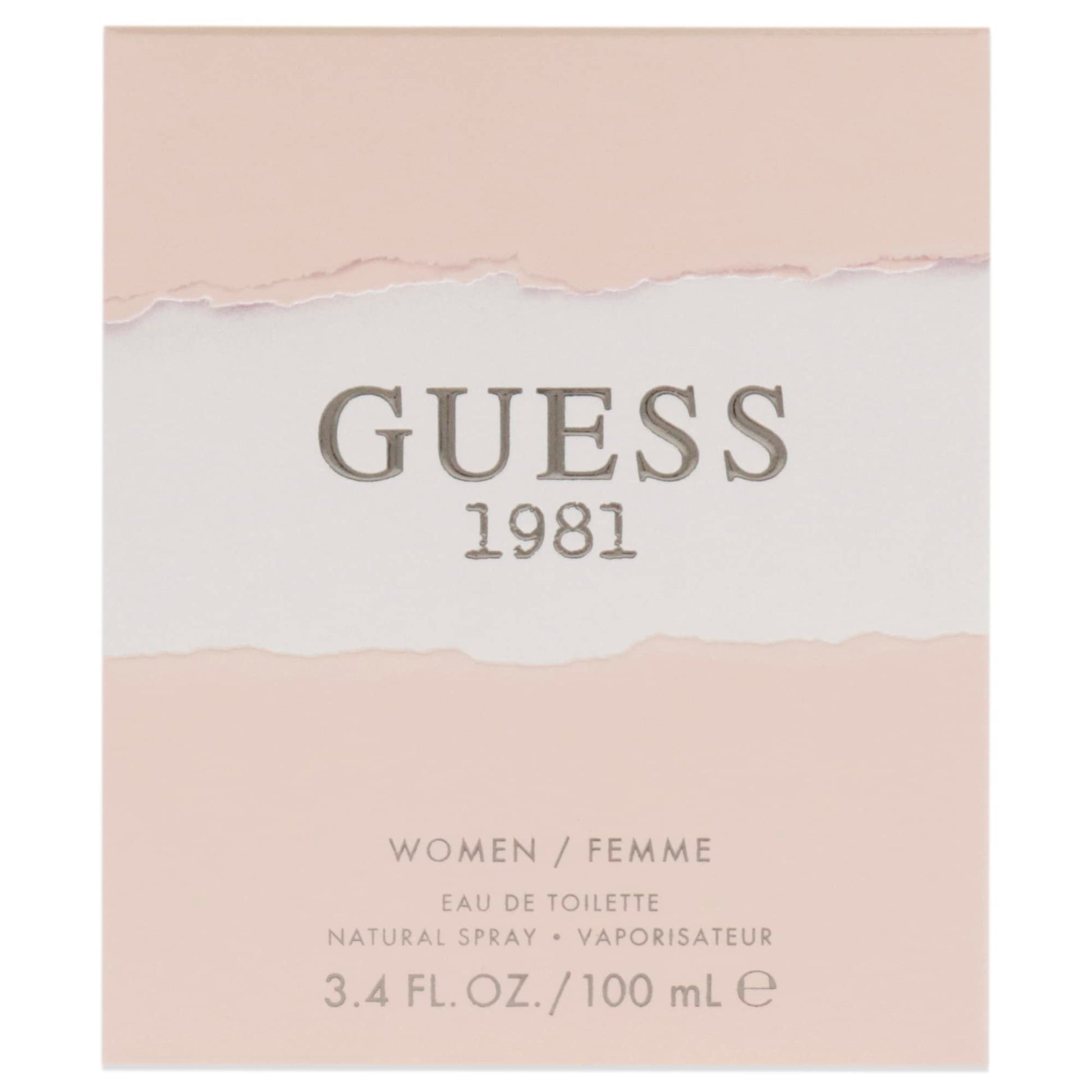Guess 1981 perfume bottle branding detail