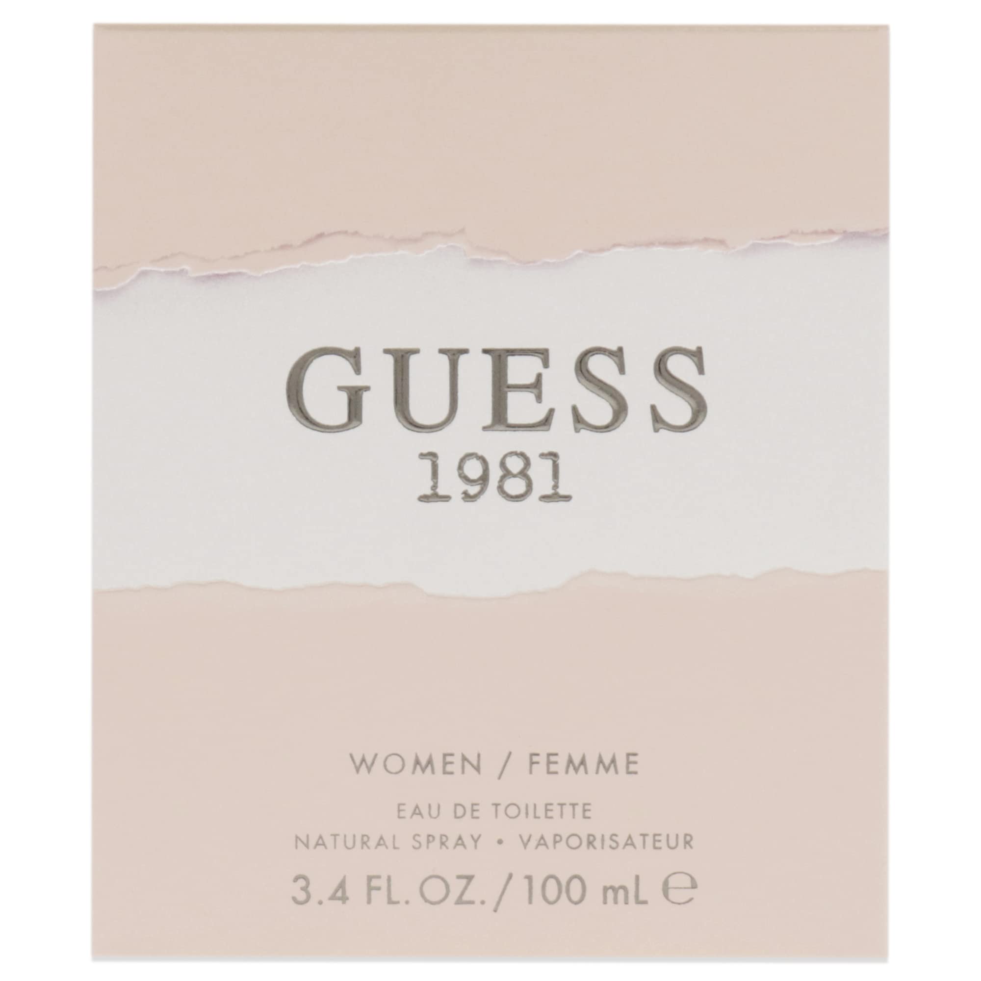 Guess 1981 perfume bottle branding detail