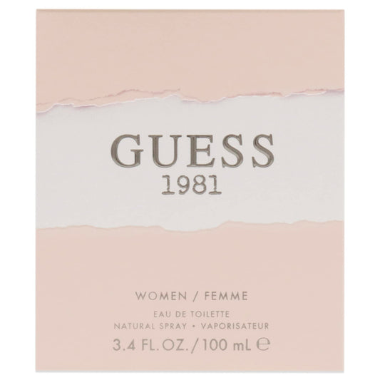 Guess 1981 perfume bottle branding detail