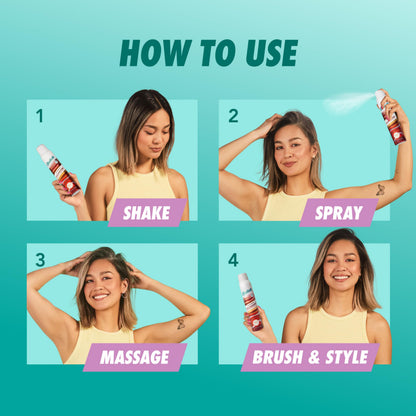 Full range product view of Batiste dry shampoo imported version