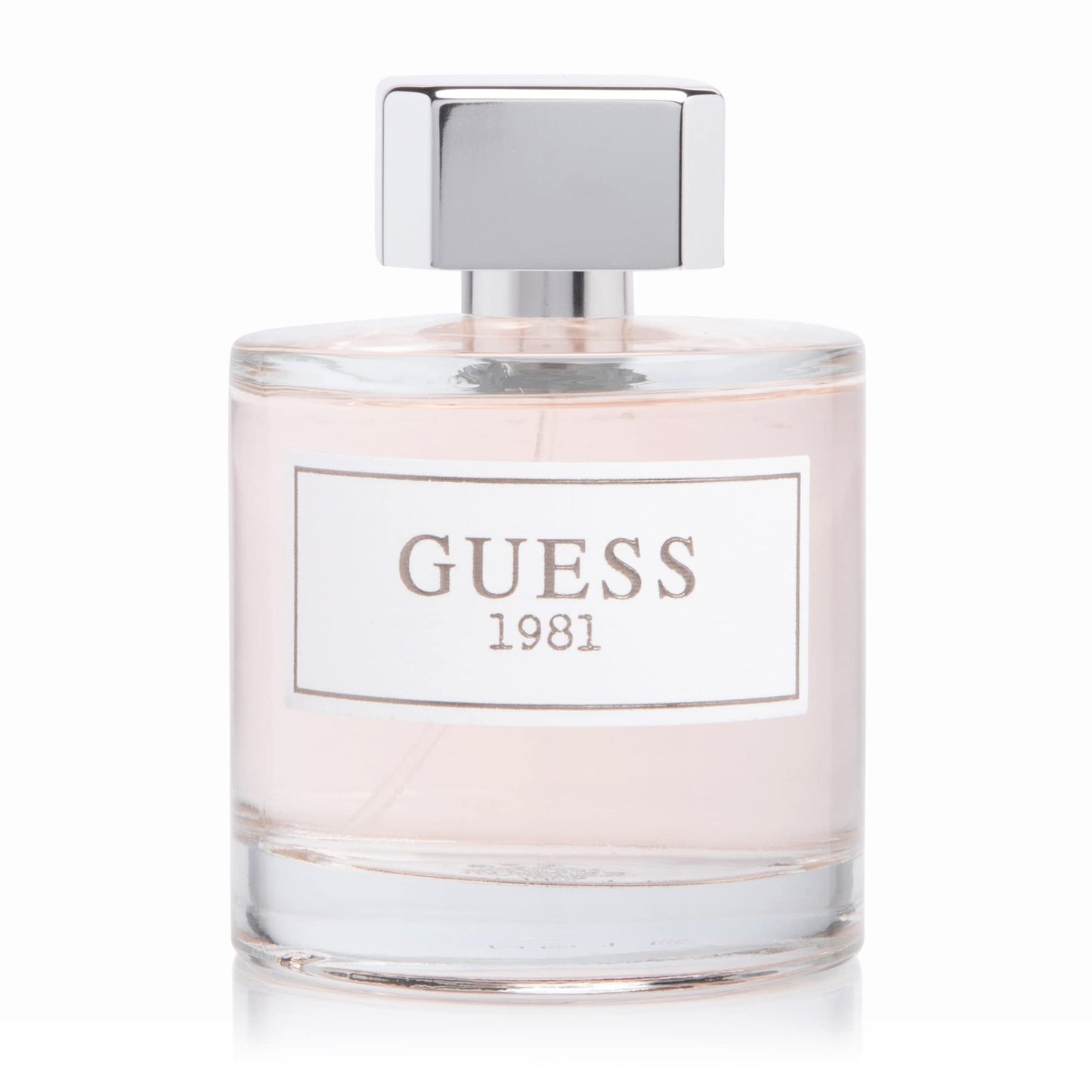 Guess 1981 perfume box packaging design