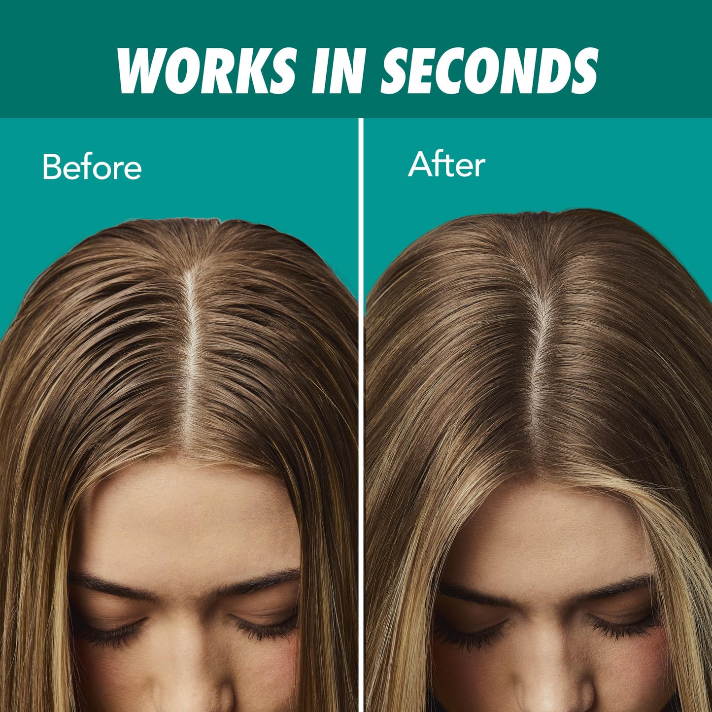 Batiste Bare dry shampoo clean hair volume results side view