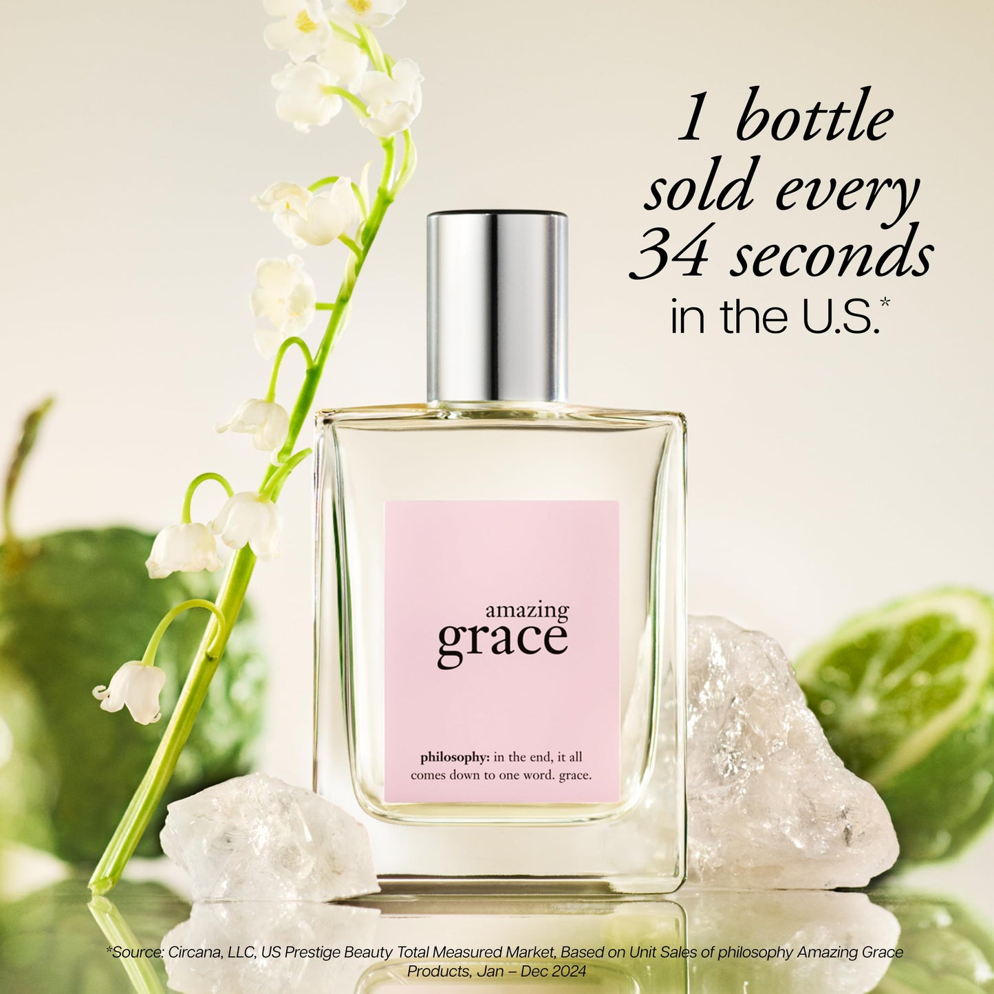 Philosophy Amazing Grace 2 fluid ounce bottle size