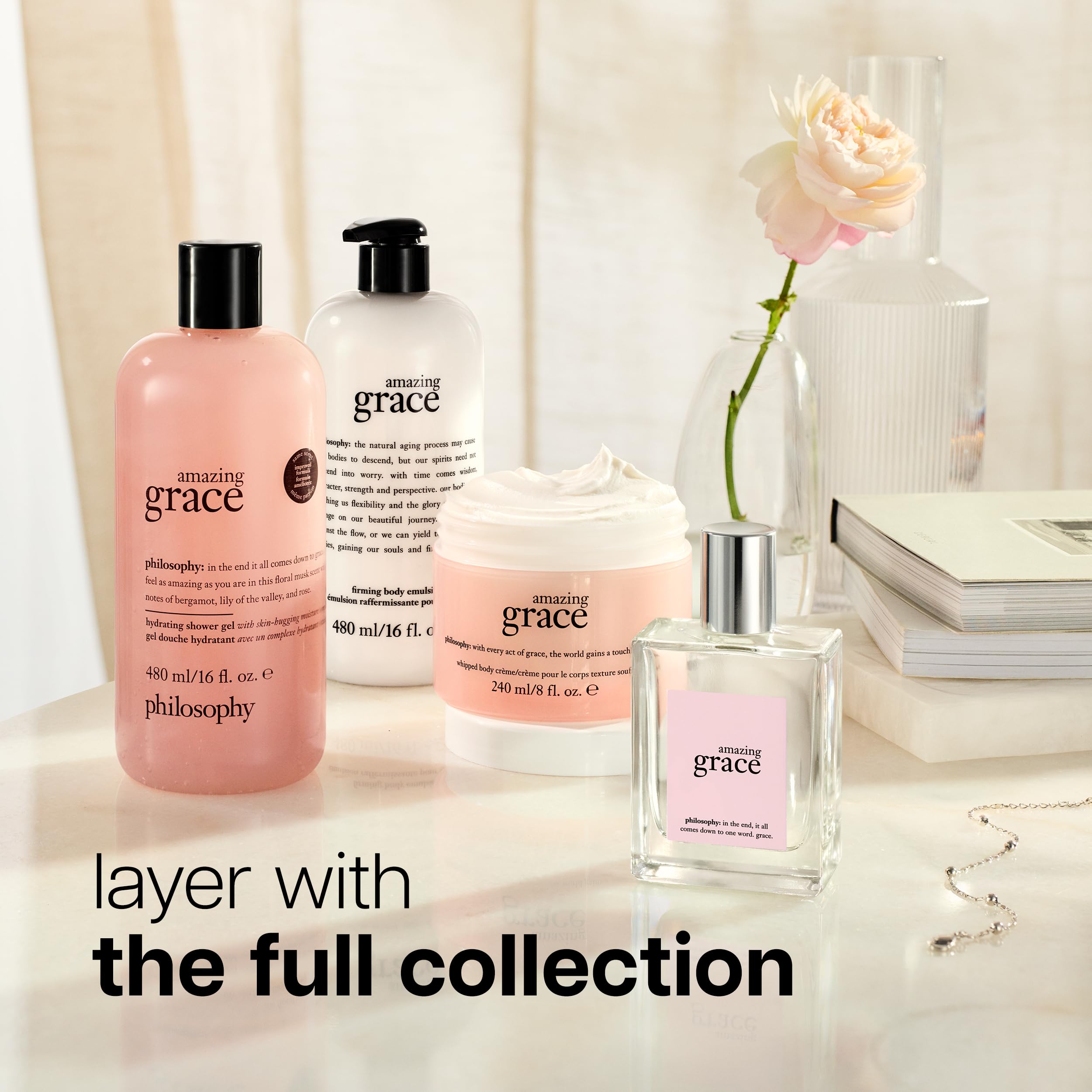 Philosophy Amazing Grace floral fragrance packaging